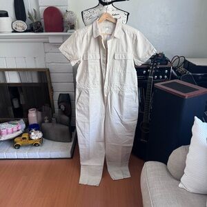 Outerknown Cream Jumpsuit